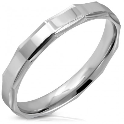 NSS3007 Pánský snubní ocelový prsten (63)