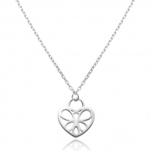 Stříbrný náhrdelník s motýlkem