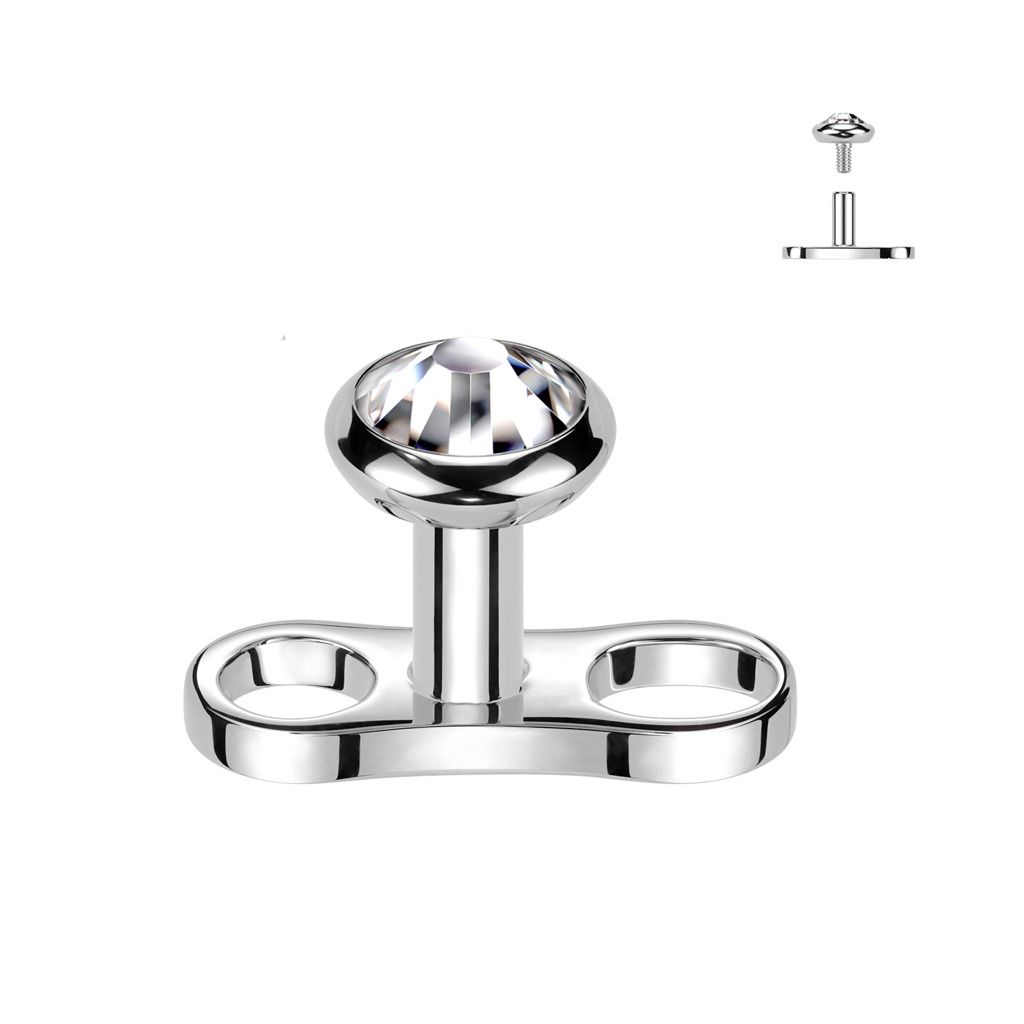 Levně Kompletní microdermal piercing TITAN, 1,6mm (3 mm) - MD039-03