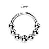 Segment kruh - helix / cartilage / tragus / septum piercing TITAN (1,2 x 8 mm)