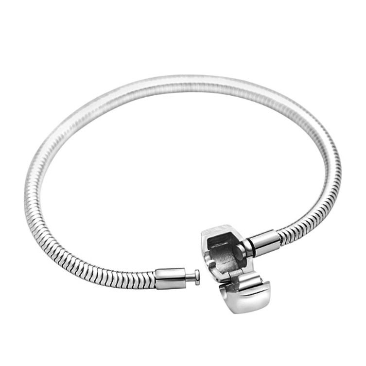 S4U Ocelový náramek na korálky (18 cm, délka: 18 cm) - LV9004-18