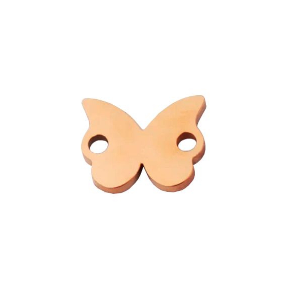 Levně S4U Zlacená ocelová komponenta - motýlek - OK1236-RD