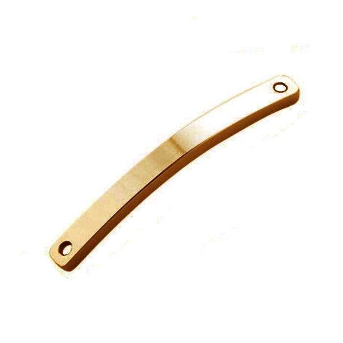 S4U Zlacená ocelová destička na náramek 3 x 34 mm - OK1219-RD