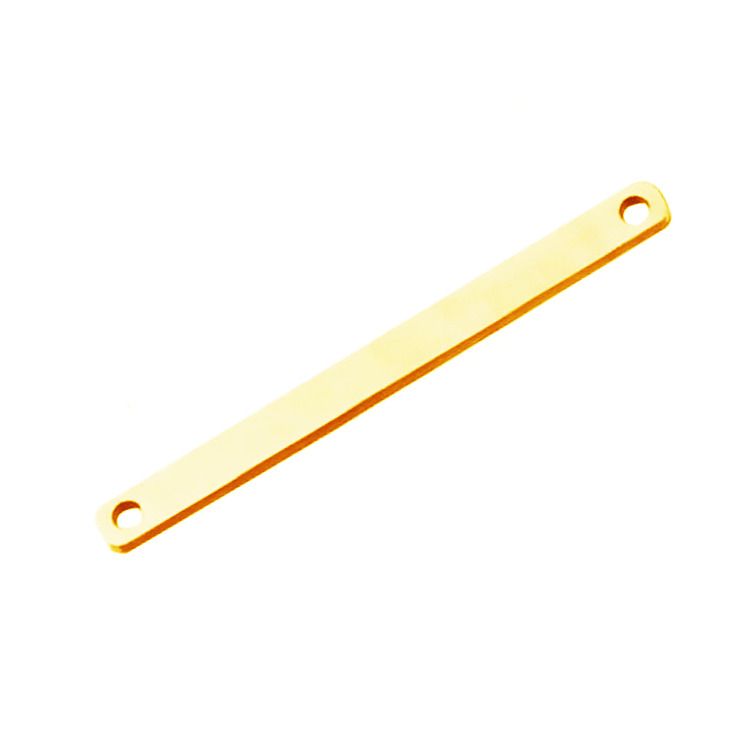 Levně S4U Zlacená ocelová destička 2,5 x 32 mm - OK1325-GD