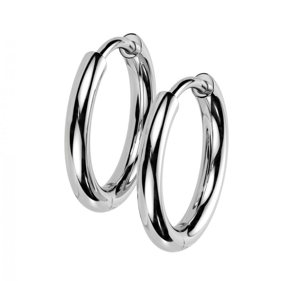 Titanové náušnice - kruhy 14 mm - KM2027-14