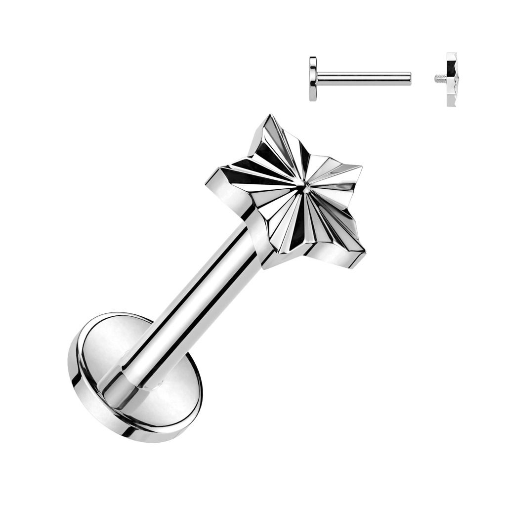 Levně S4U Piercing do brady - labreta TITAN (1,2 x 8 mm) - TIT1310-1208
