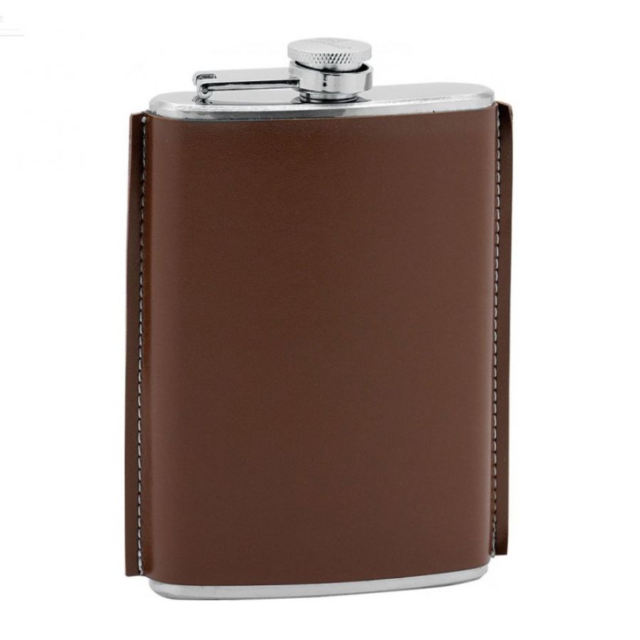 MEEX Ocelová kapesní lahev - placatka 245ml - 97104