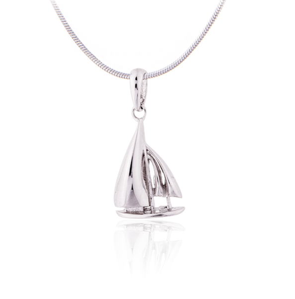 Stříbrný přívěsek plachetnice