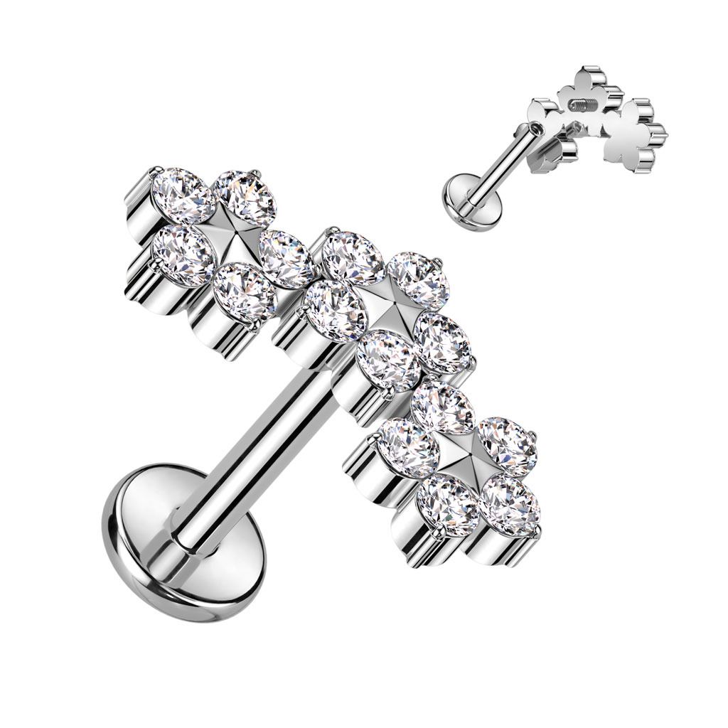 S4U Piercing do brady - labreta TITAN, 1,2 x 8 mm - TIT1284-1208