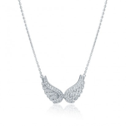 Stříbrný náhrdelník andělská křídla