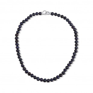 Stříbrný perlový náhrdelník 50 cm