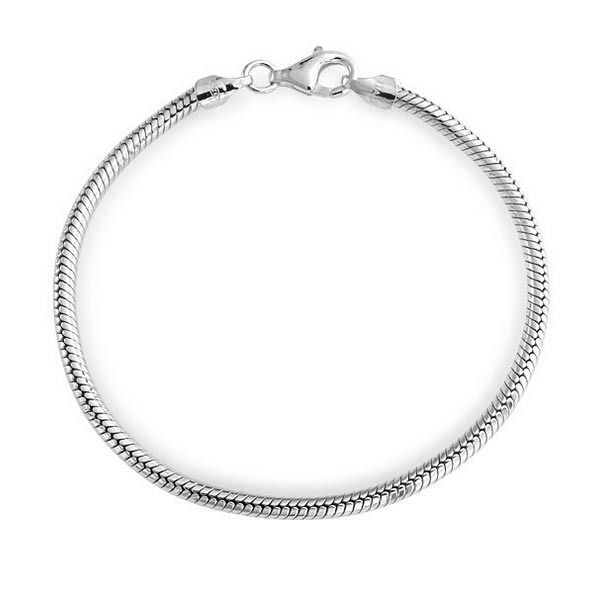 S4U Stříbrný náramek na navlékání korálků (19 cm, 6,40 g) - LV951-19