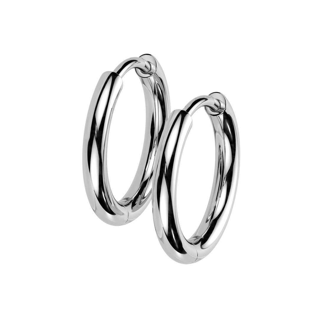 Titanové náušnice - kruhy 12 mm - KM2027-12