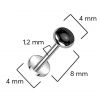 Piercing do brady - PUSH IN labreta TITAN