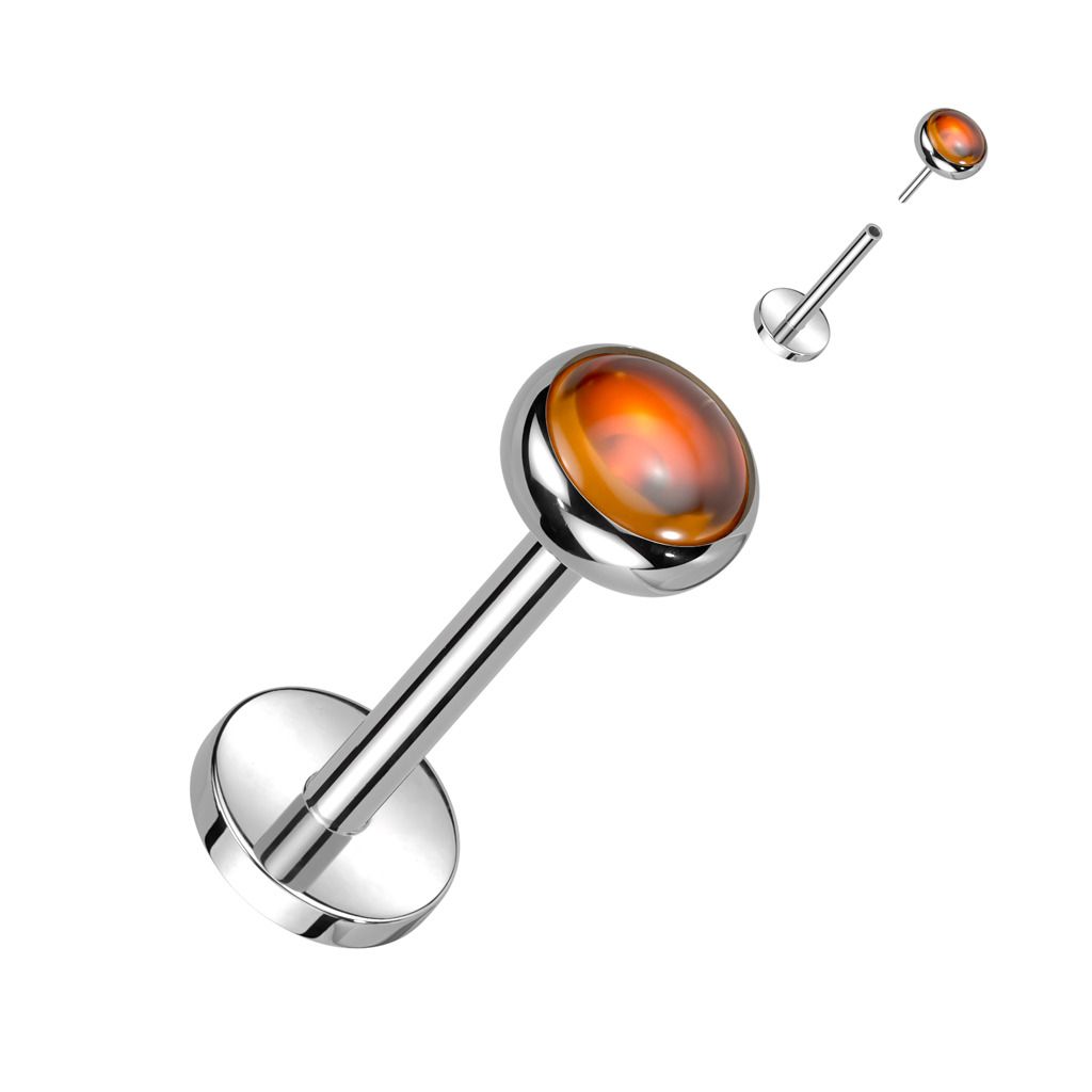 Levně S4U Piercing do brady - PUSH IN labreta TITAN - TIT1321
