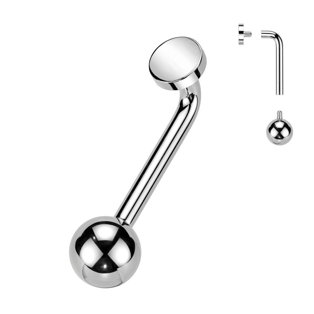 Levně Christina piercing TITAN (1,6 x 12 mm) - KT009-C