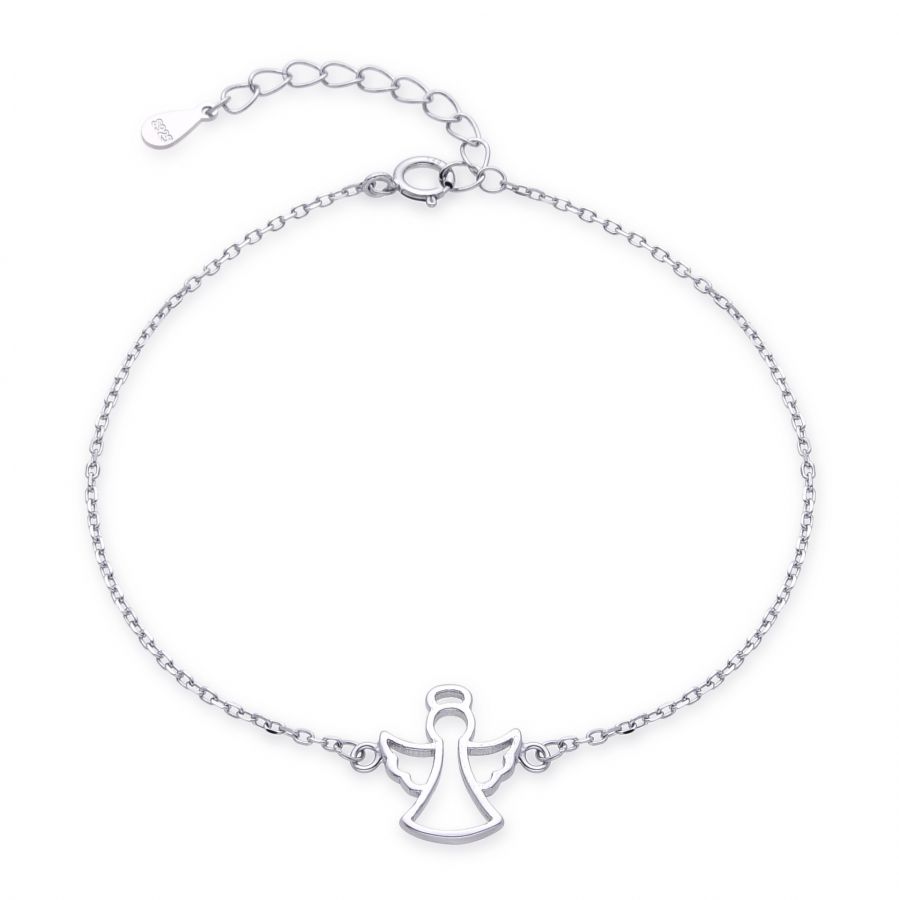 NUBIS Stříbrný náramek andělíček - NB-1236