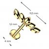 Piercing do brady labreta / cartilge (1,2 x 8 mm)