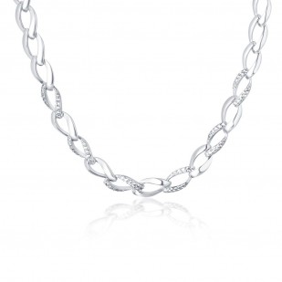Masivní stříbrný náhrdelník
