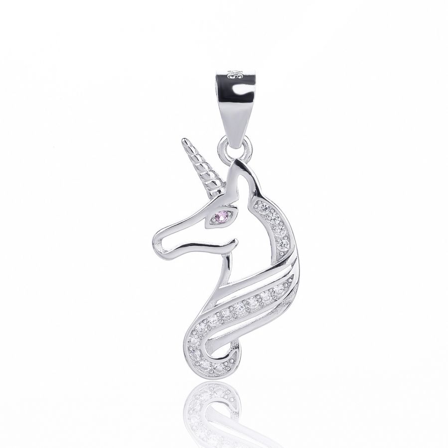 NUBIS Stříbrný přívěsek - jednorožec - NB-4476