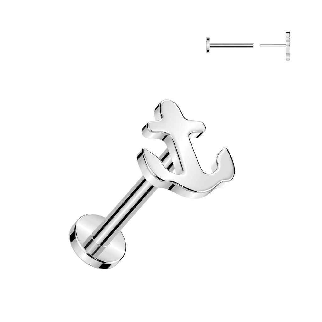 Levně S4U Piercing do brady - PUSH IN labreta TITAN - TIT1331