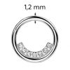 Segment kruh septum / cartilage / tragus piercing (1,2 x 10 mm)