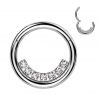 Segment kruh septum / cartilage / tragus piercing (1,2 x 8 mm)