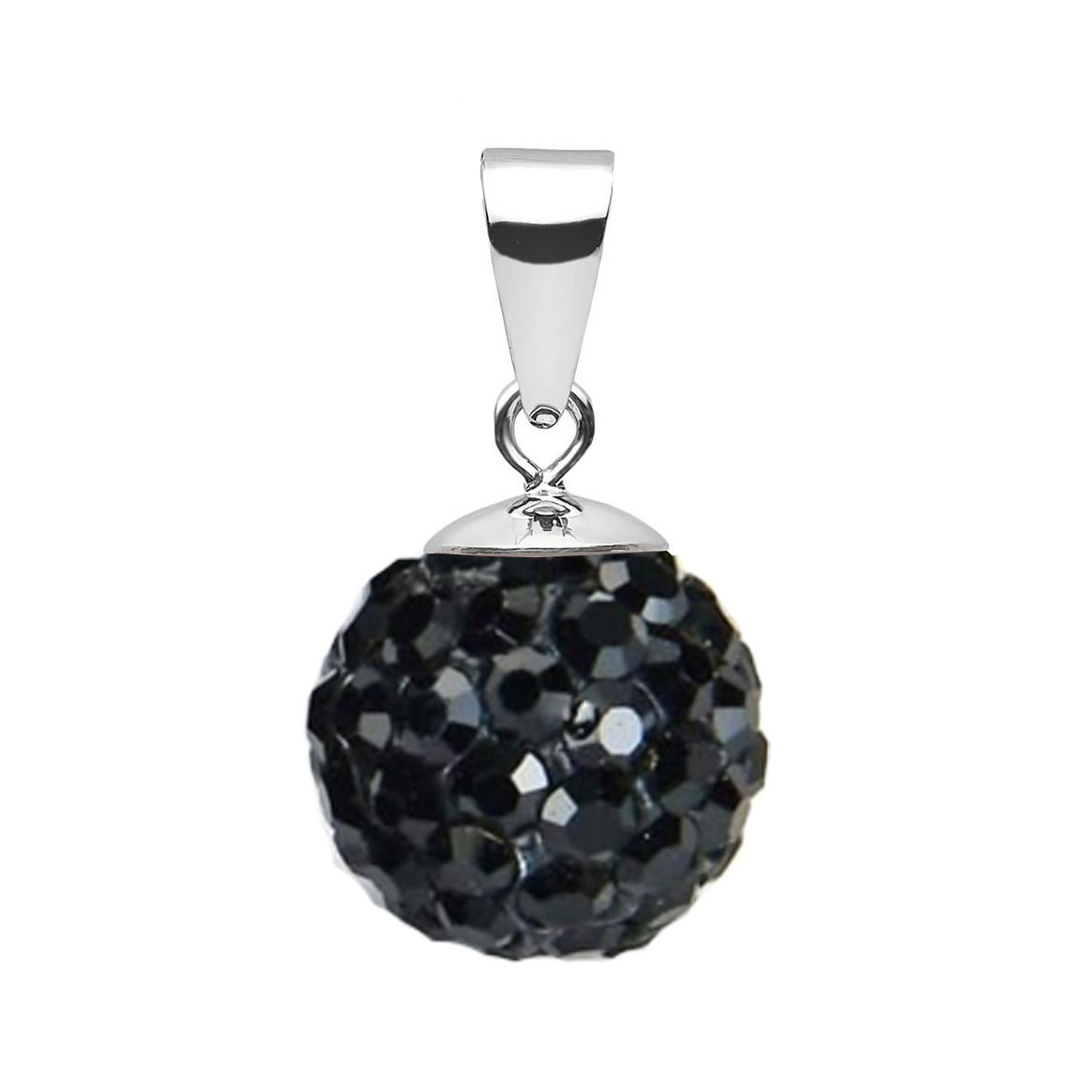 NUBIS Stříbrný přívěsek s krystaly Crystals from Swarovski Black Jet - NBS002-BJ