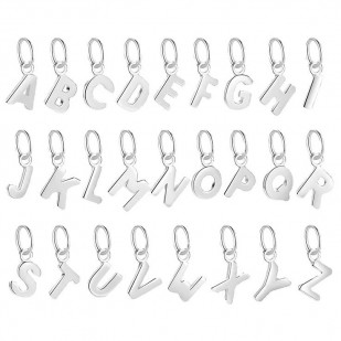 Drobný stříbrný přívěsek - iniciála písmeno