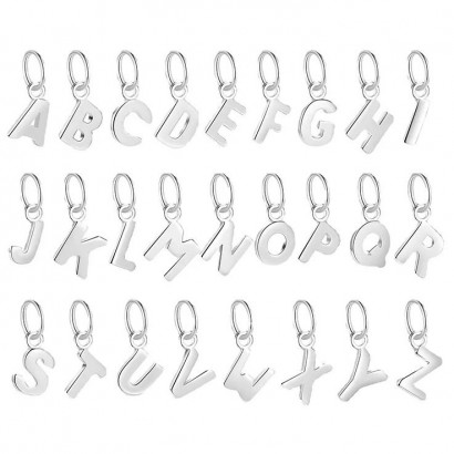 Drobný stříbrný přívěsek - iniciála písmeno