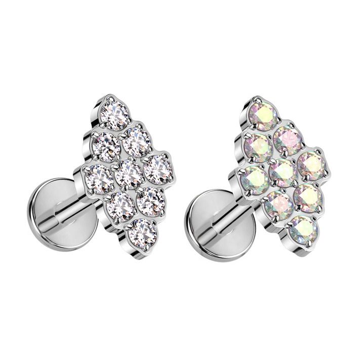 S4U Piercing do brady - labreta TITAN (duhová) - TIT1263AB-1208