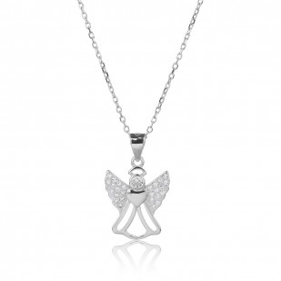 Střibrný náhrdelník s andílkem