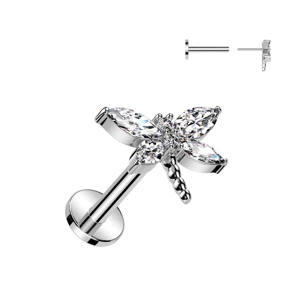 S4U Piercing do brady vážka - PUSH IN labreta - LB1125
