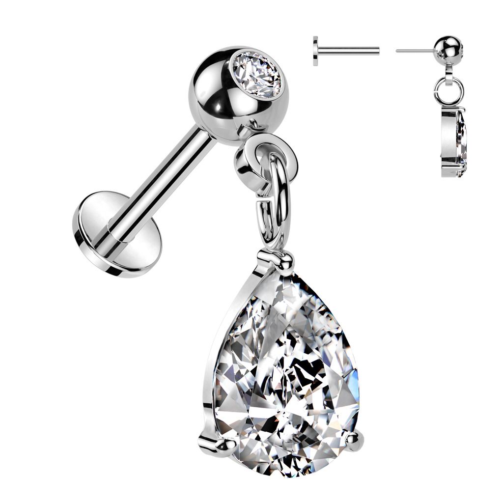 Levně S4U Piercing do brady visací - PUSH IN labreta - LB1128