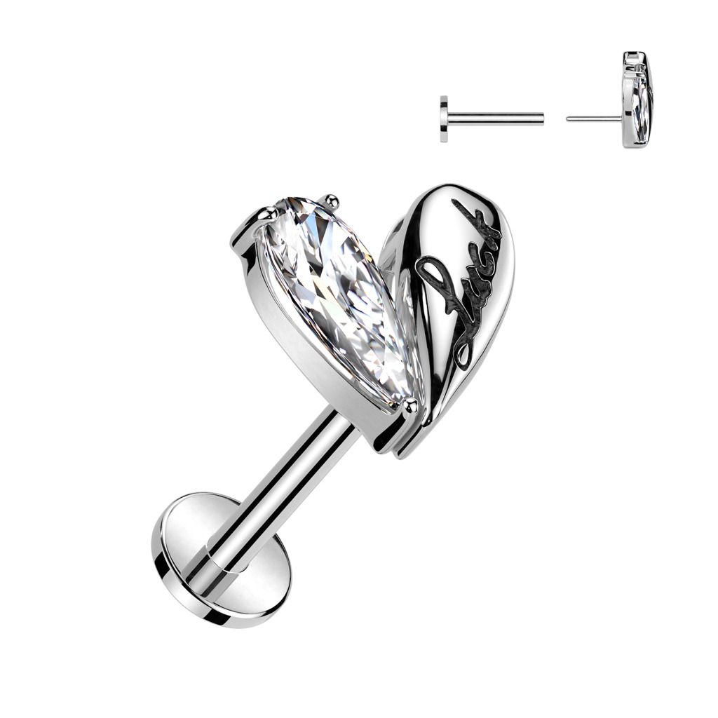 Levně S4U Piercing do brady - PUSH IN labreta - LB1121