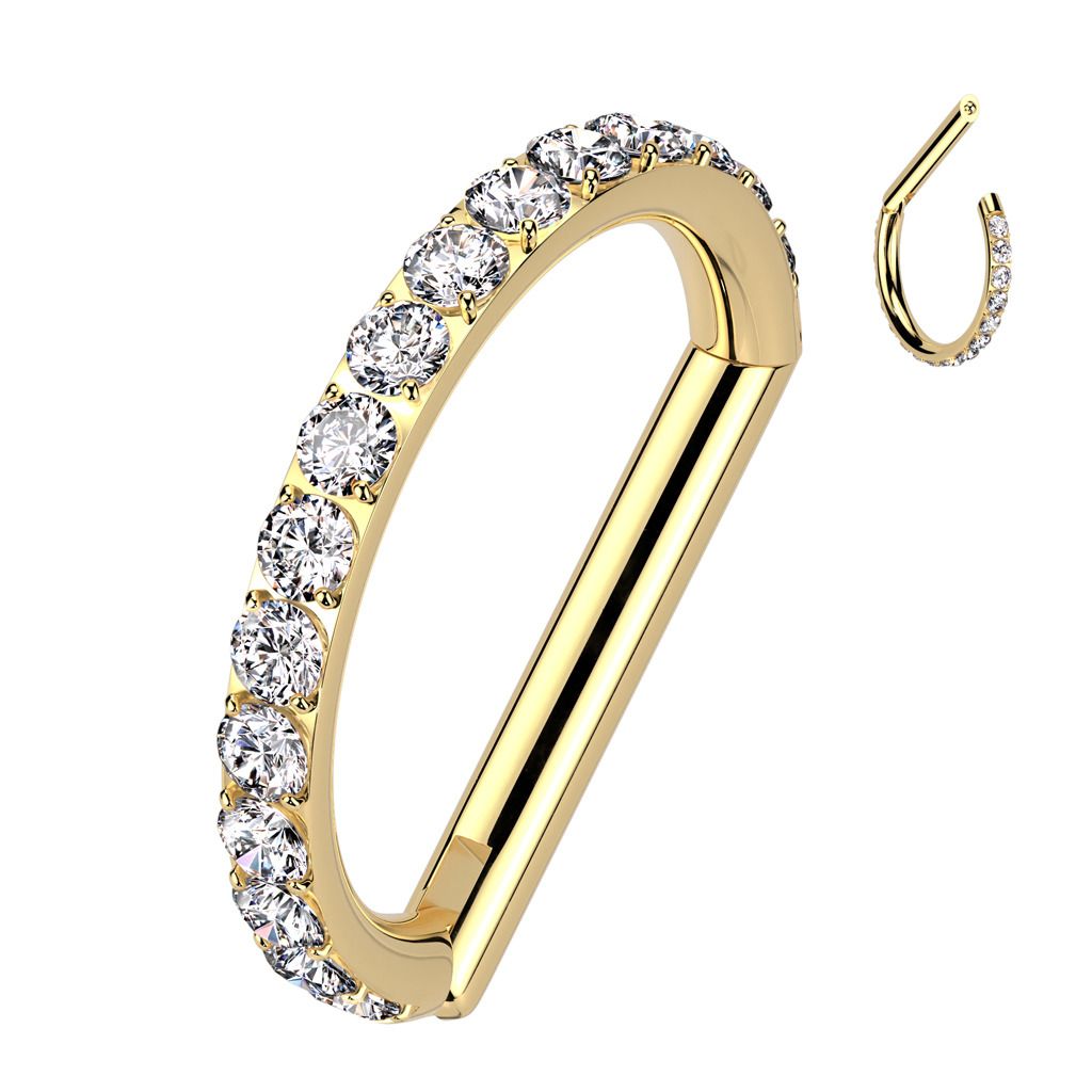Levně S4U Piercing segment půlkruh TITAN (1,2 x 8 mm) - TIT1338-1208