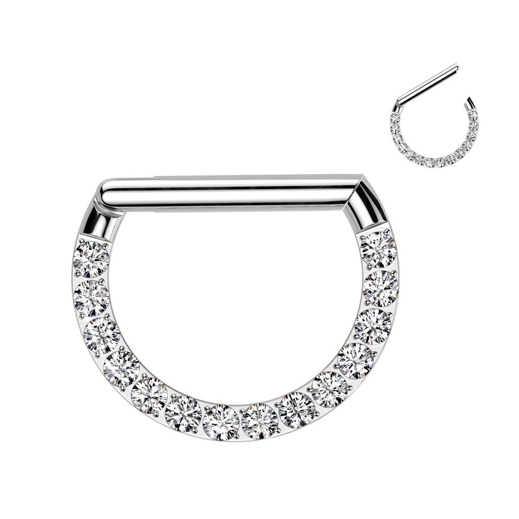 Levně Piercing segment půlkruh TITAN (1,2 x 6 mm) - TIT1341-1206