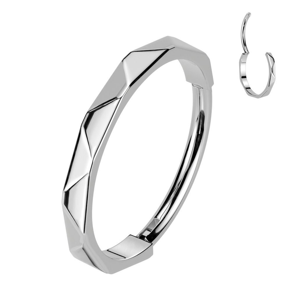 Levně Segment kruh - helix / cartilage / tragus / septum piercing TITAN, 0,8 x 6 mm - TIT1335-0806