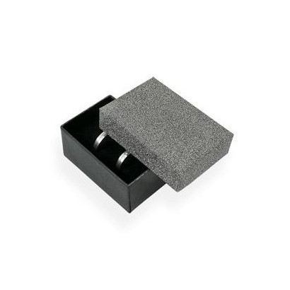 Dárková krabička na snubní prsteny, stříbřitě šedá
