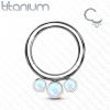 Piercing segment kruh TITAN, 1,2 x 8 mm modrý