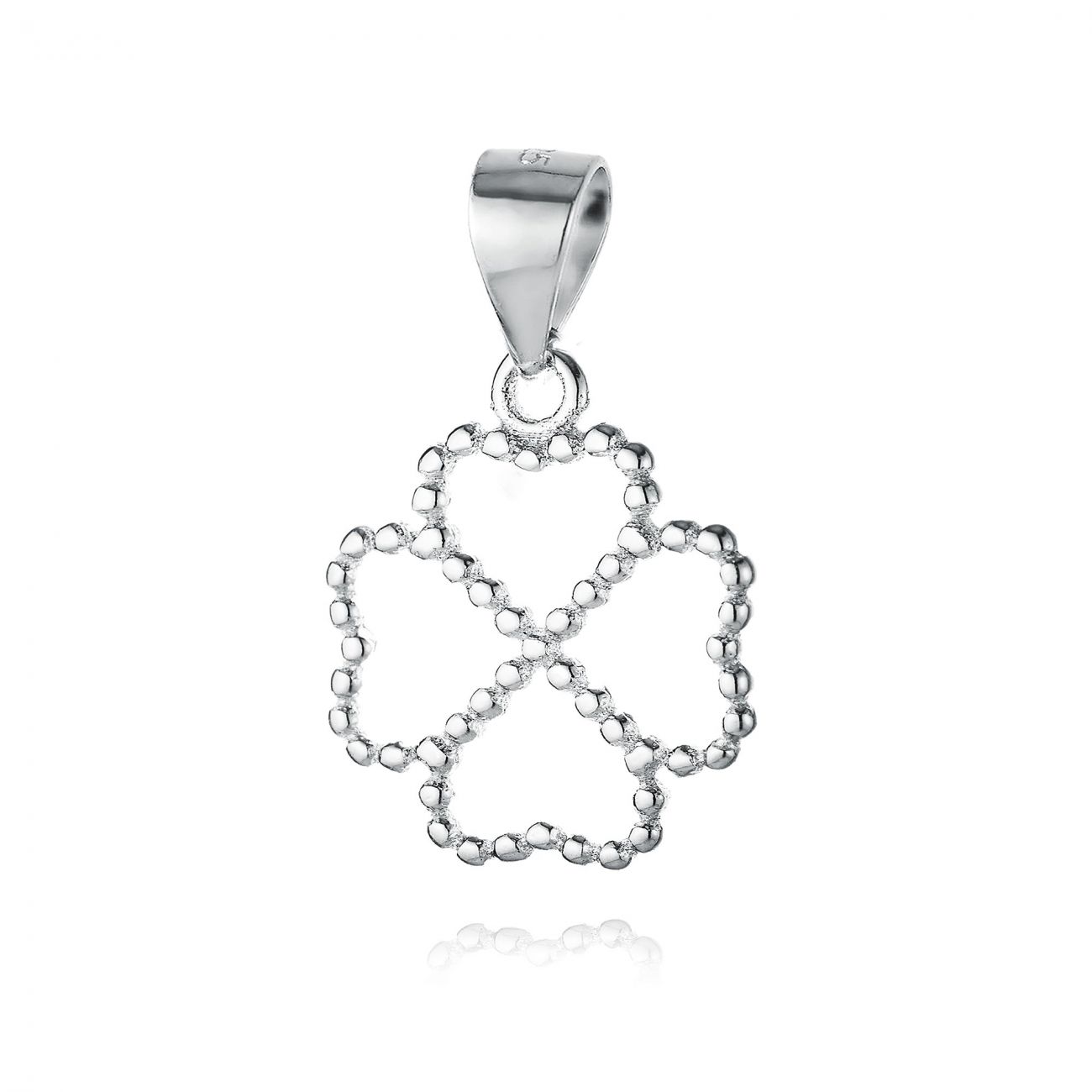 NUBIS Stříbrný přívěsek čtyřlístek - NB-4098