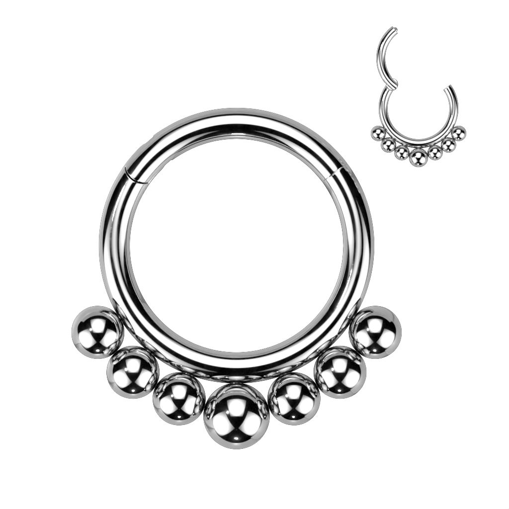 Levně Piercing segment kruh TITAN, 1,2 x 8 mm