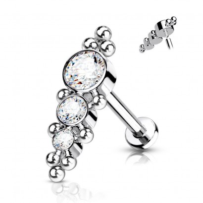 Piercing do brady / ucha TITAN (1,2 x 8 mm)
