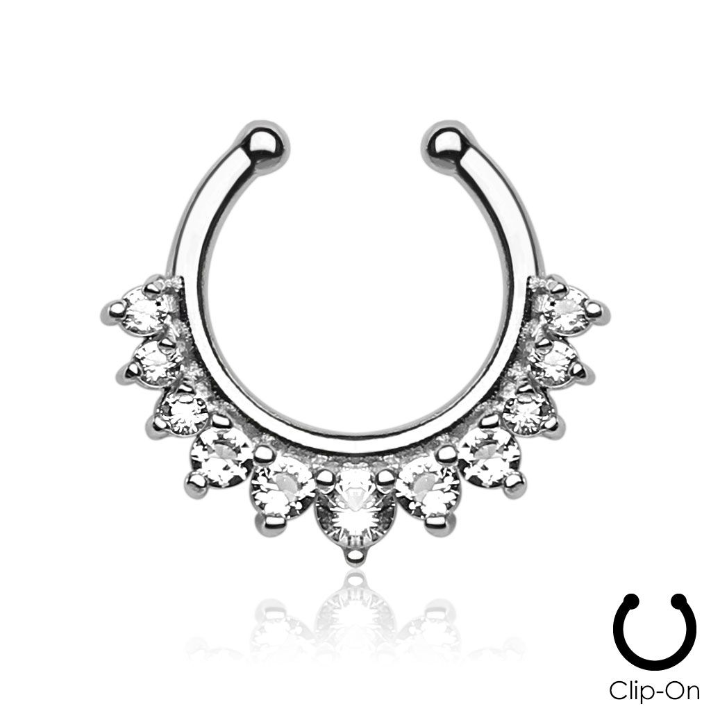 Levně Falešný piercing do nosu - septum