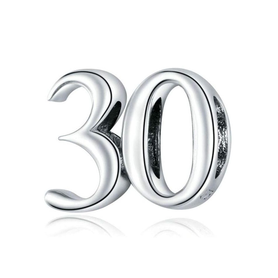 NUBIS Stříbrný přívěsek korálek na náramek 30 - NB-8201