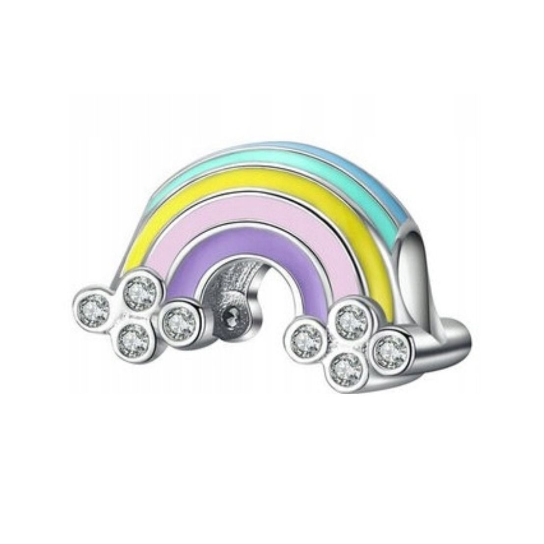 NUBIS Stříbrný přívěsek korálek duha - NB-8211