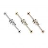 Industrial piercing - list (zlacený růžové zlato)