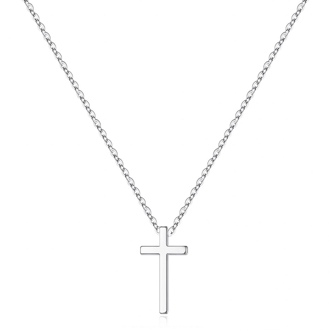 Levně S4U Ocelový náhrdelník s křížkem - OPD0347-ST