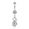 Piercing do pupíku srdíčka (čirá)