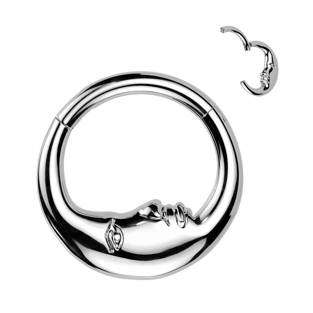 Levně Segment kruh měsíc - helix / cartilage / tragus piercing (1,2 x 10 mm) - NS0065ST-1210